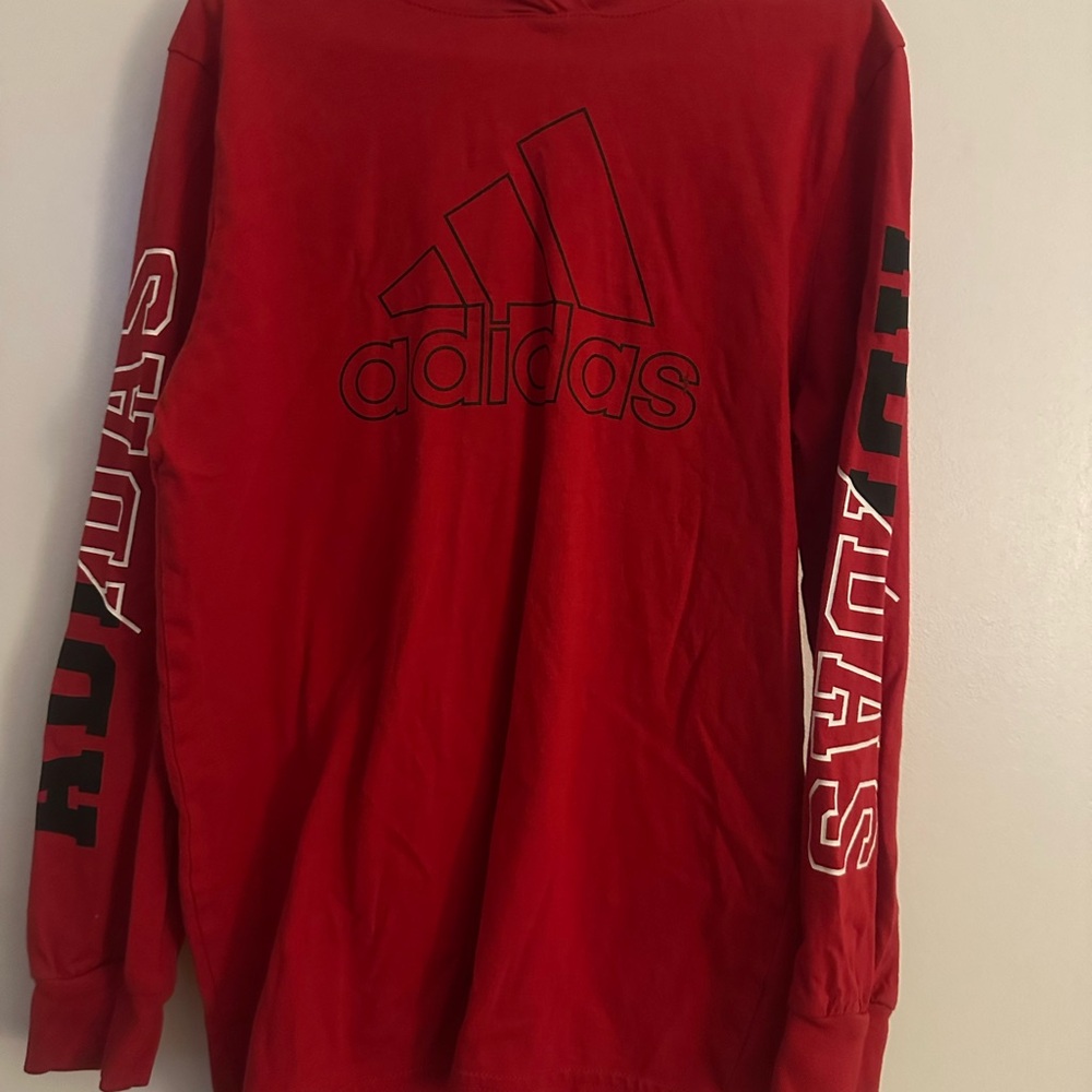 Adidas kids Red Long Sleeve Shirt
